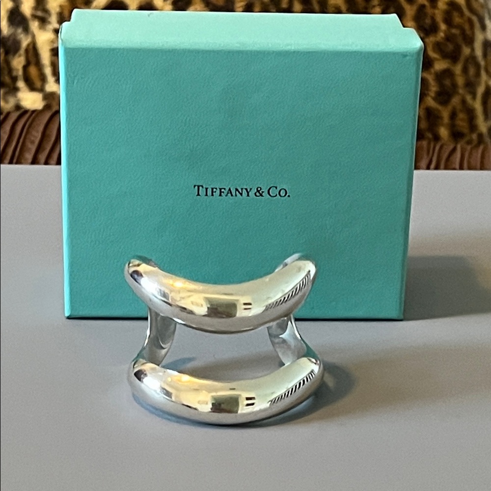 Tiffany & Co. Elsa Peretti Open Center Sterling. Silver Cuff Bracelet